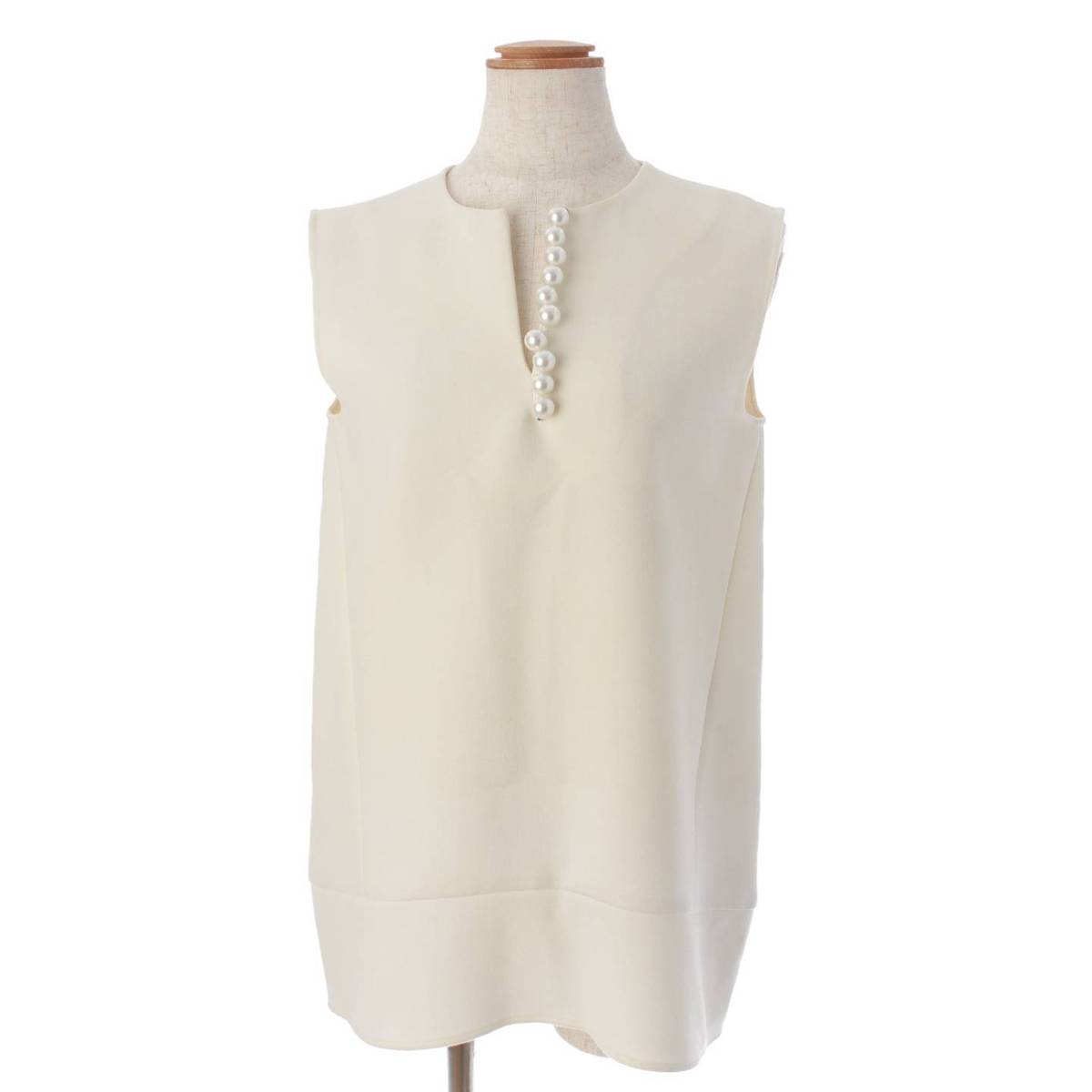 楽天市場】【ヨーコチャン】YOKO CHAN パール ノースリーブ ブラウス