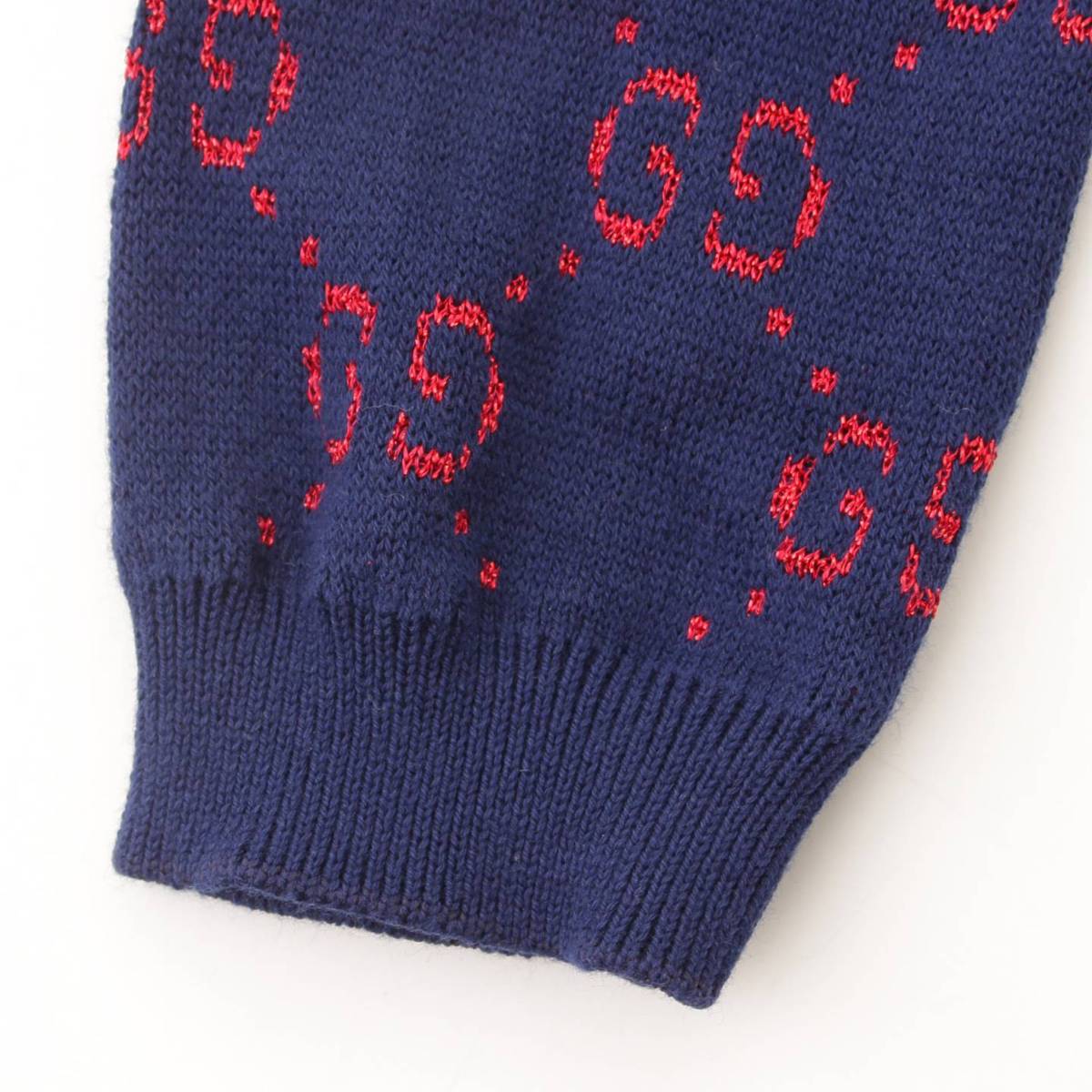 楽天市場】【グッチ】Gucci キッズ GG柄 ラメ ニット セーター