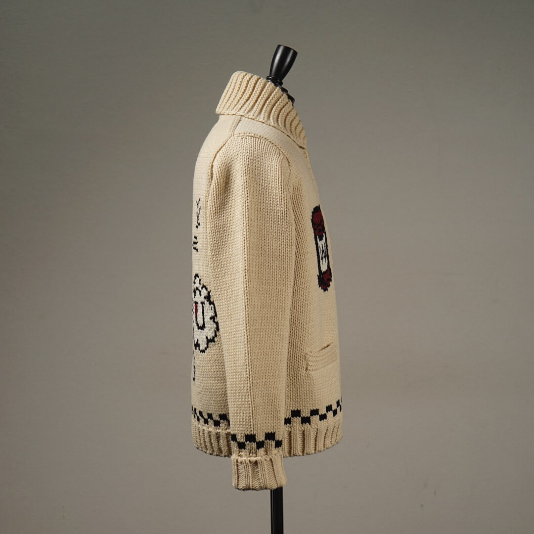 楽天市場】残りMサイズのみ ウィアード カウチン ニット カーディガン