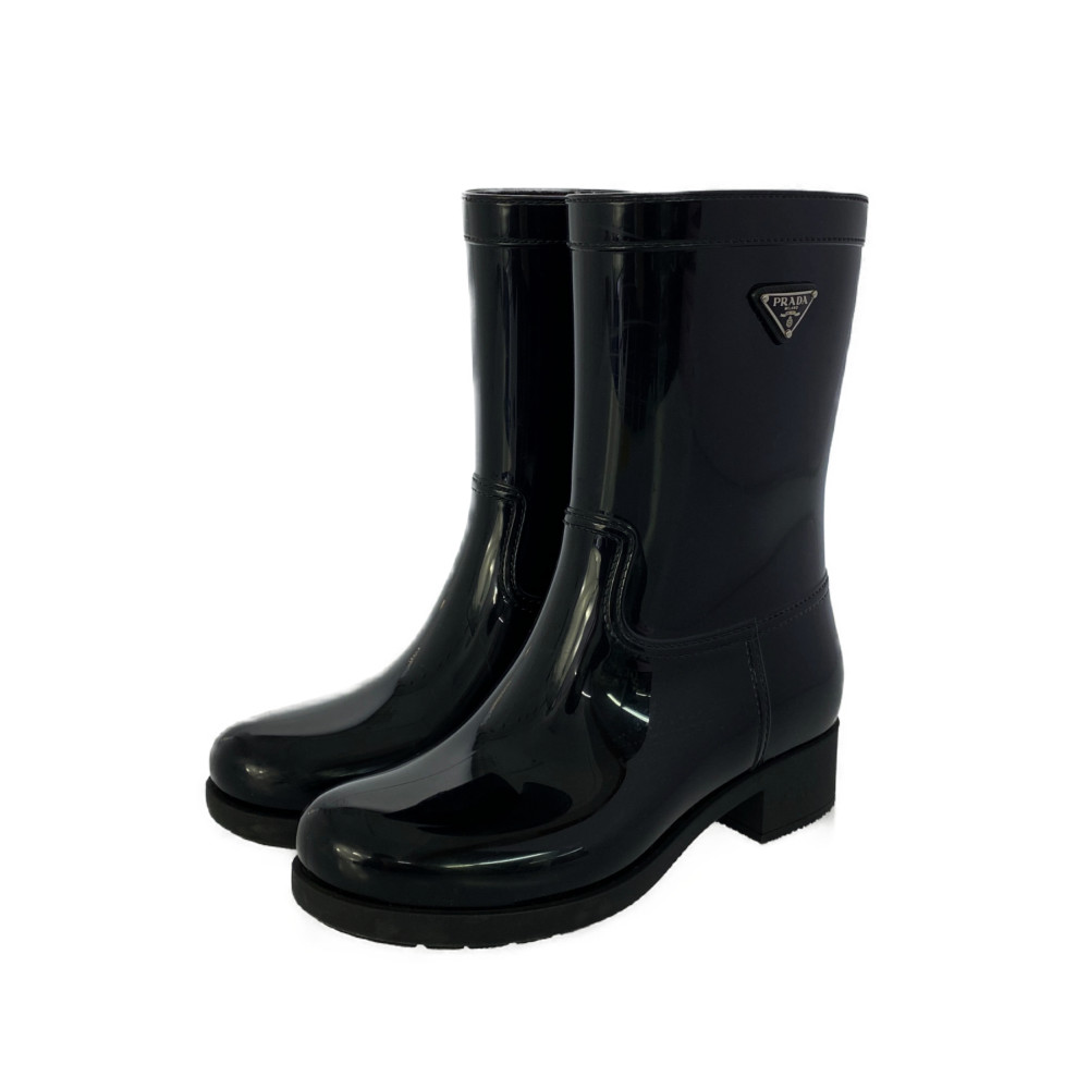 楽天市場】プラダ トライアングルロゴレインブーツ 靴/3U5619/38