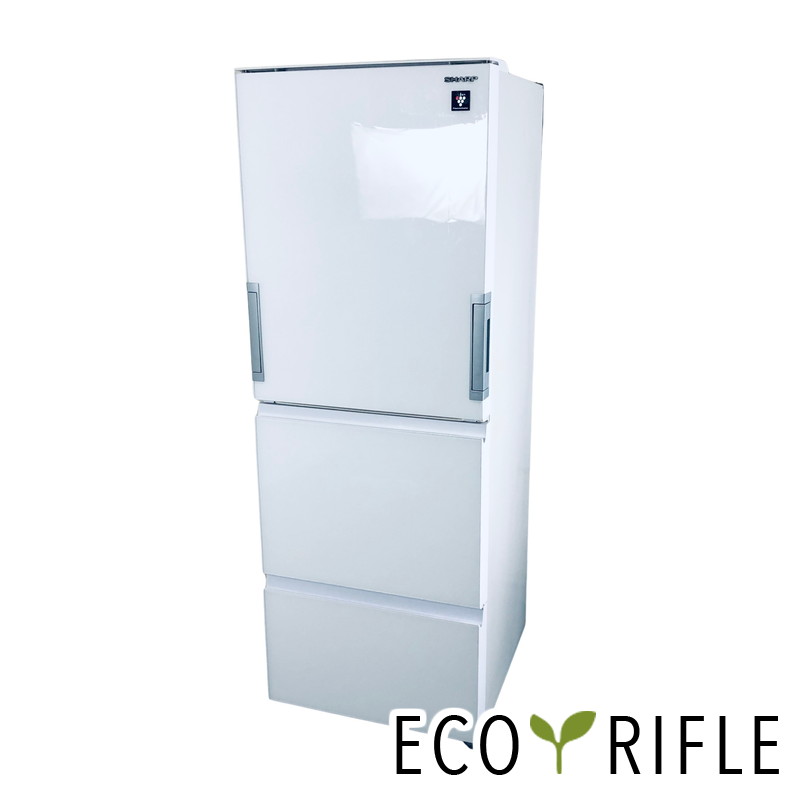 SHARP ノンフロン冷凍冷蔵庫 350L SJ-GW35J-W 2023年製 SJ-GW35J