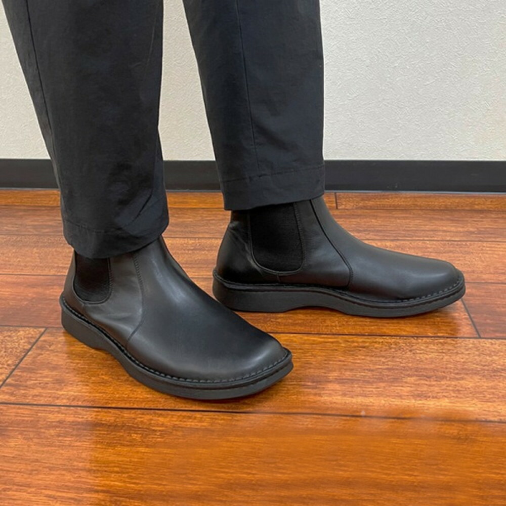 楽天市場】本革 レザー サイドゴアブーツ メンズ ショートブーツ