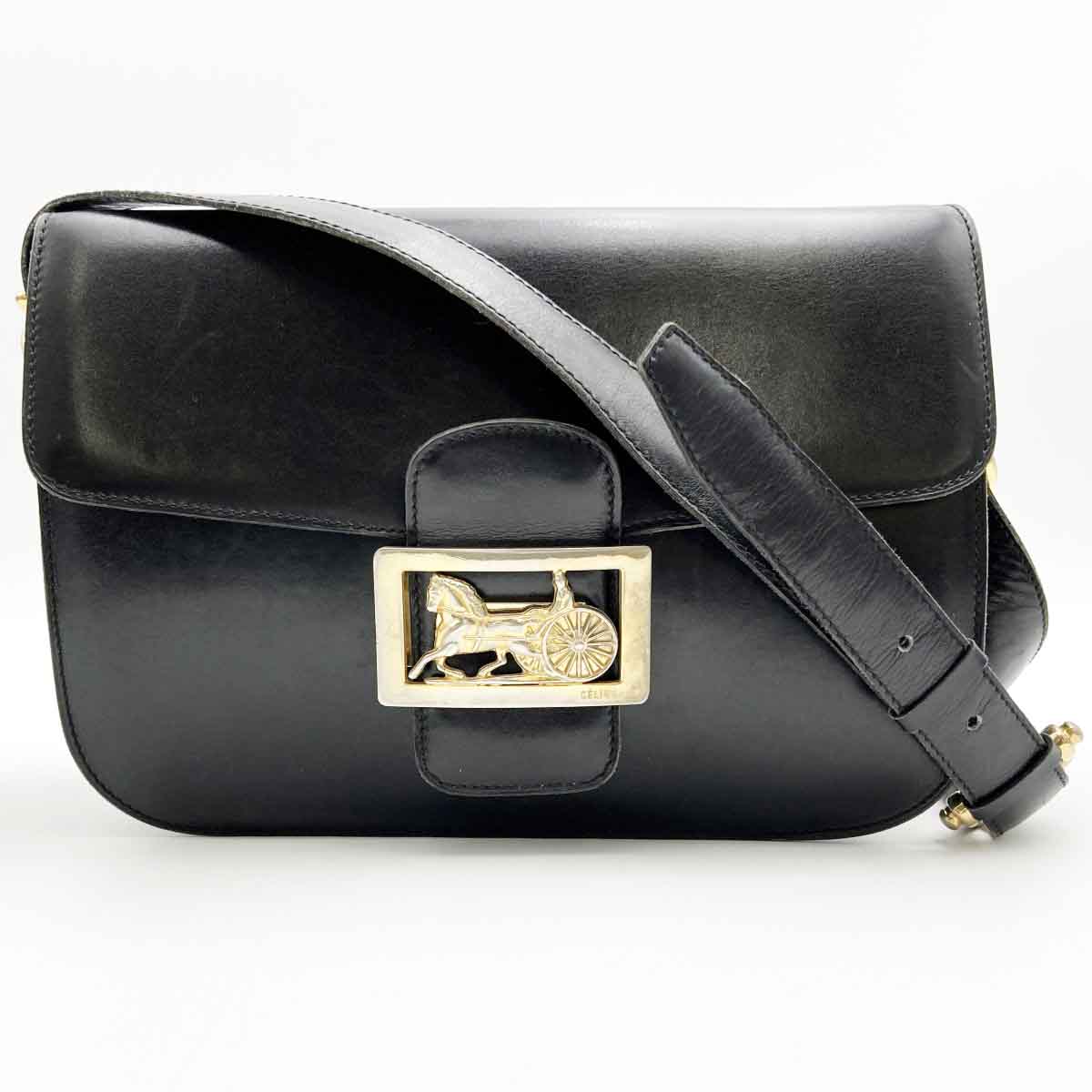 楽天市場】CELINE セリーヌ 馬車金具 ショルダーバッグ 肩掛け 斜め