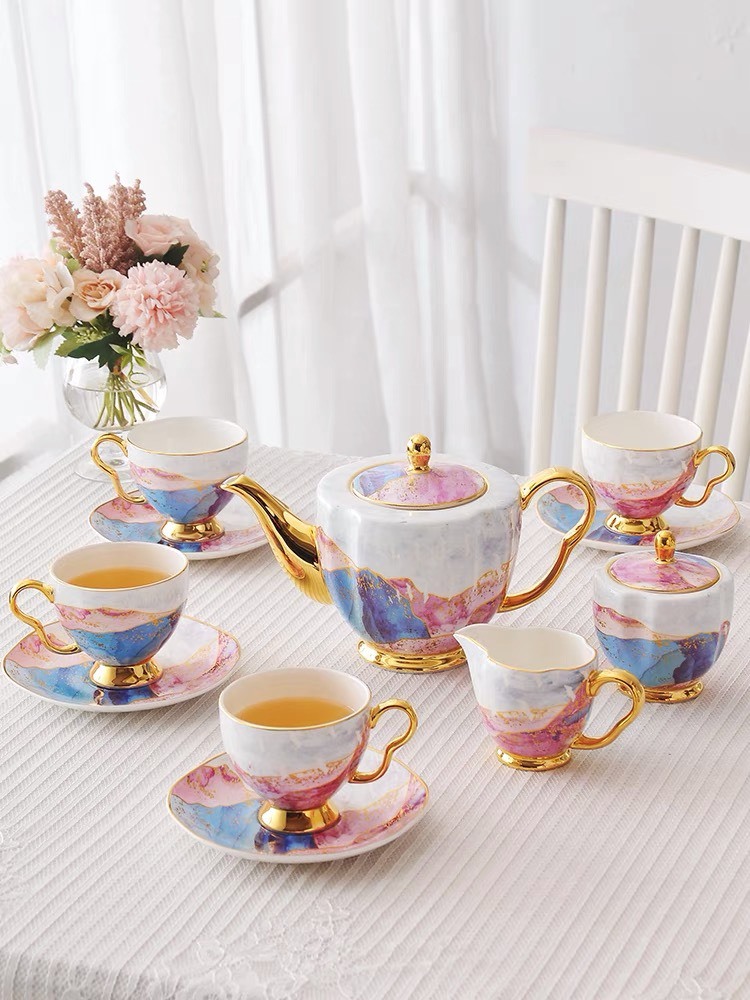 楽天市場】A000992高級ティーカップ＆ソーサー4客セット 陶器．食器 お