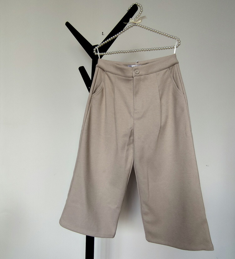 楽天市場】ガウチョパンツ 秋冬 ワイドパンツ ウール調 レディース