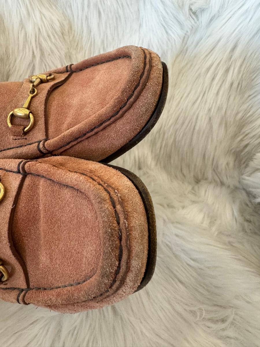 楽天市場】【中古】 GUCCI （グッチ） ﾛｰﾌｧｰ ホースビット スウェード