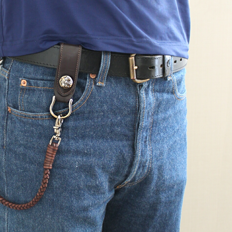 楽天市場】＼期間限定・30%OFF／ 革 キーホルダー コンチョ 付 ベルト