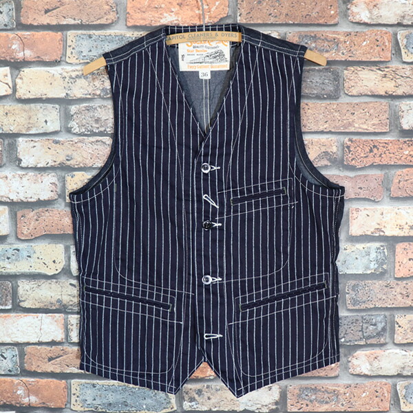 楽天市場】SUGAR CANEシュガーケーンWABASH STRIPE WORK VEST