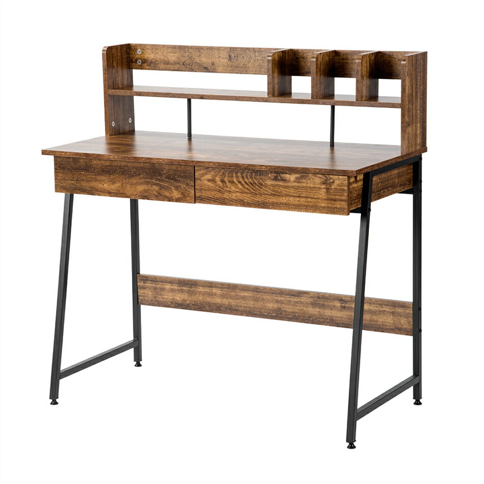 楽天市場】【人気商品】【ダークブラウン】パソコンデスク 引き出し