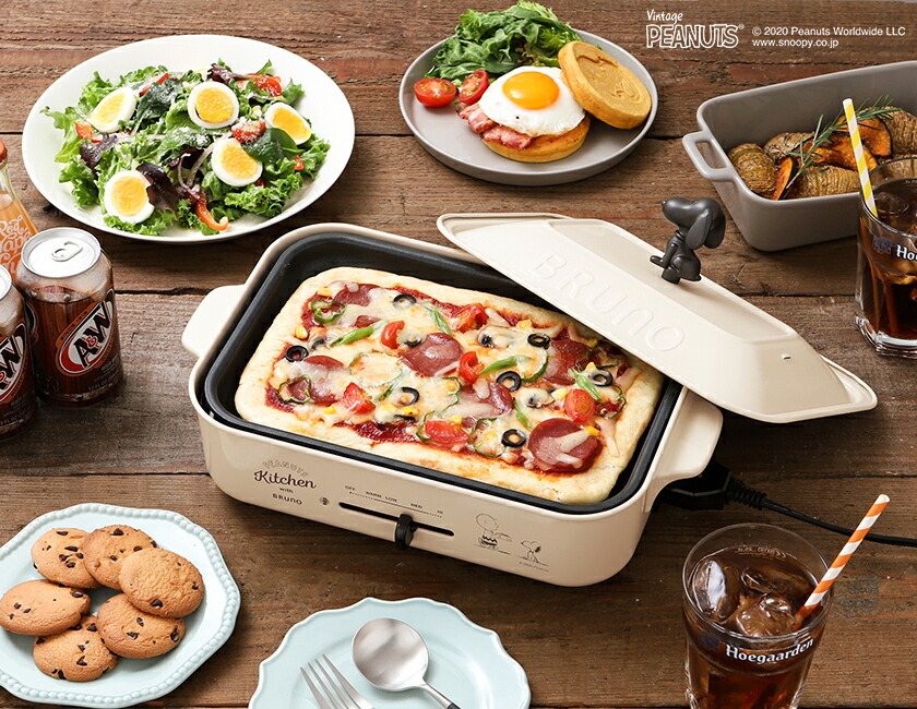 楽天市場】スヌーピー ホットプレート ブルーノ ピーナッツ たこ焼き器