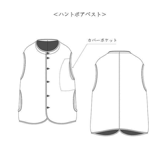 楽天市場】remilla レミーラ ハントボアベスト 4色（インディゴ