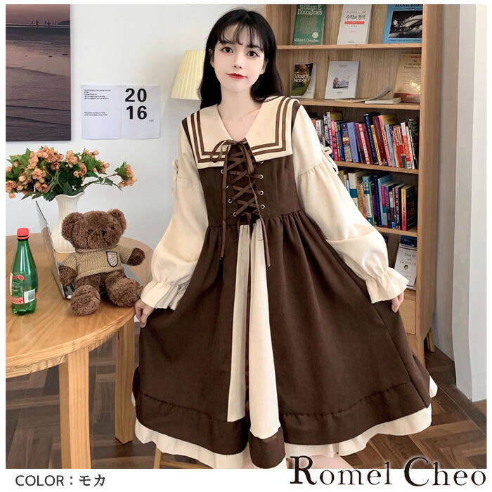 baby クラシックセーラーワンピース ブラウン baby クラシックセーラー