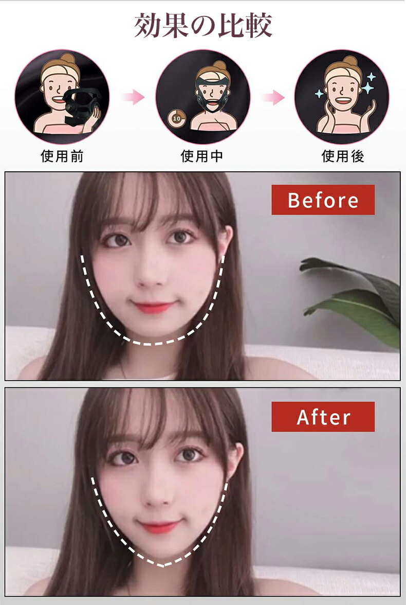楽天市場】【顔痩せ！】EMS 美顔器 EMS小顔マスク 小顔美顔器 フェイス