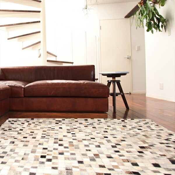 楽天市場】Patchwork Rag ハラコ パッチワーク ラグ モザイク 140