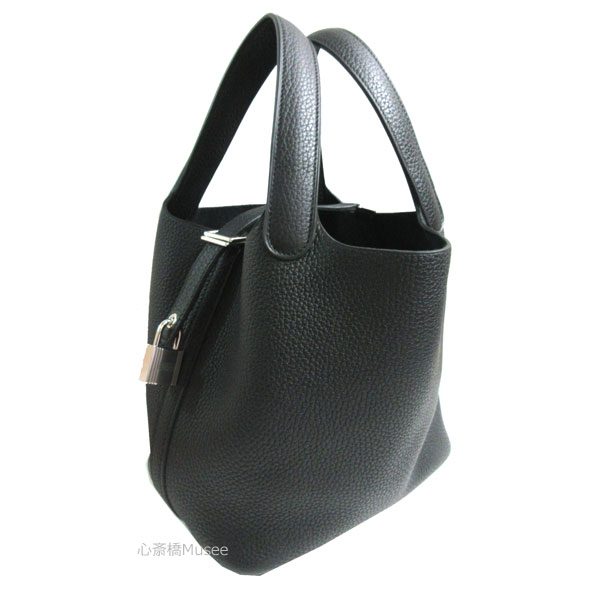 楽天市場】≪Brand new≫ Hermes Picotin Lock 18 PM Bag Black Silver