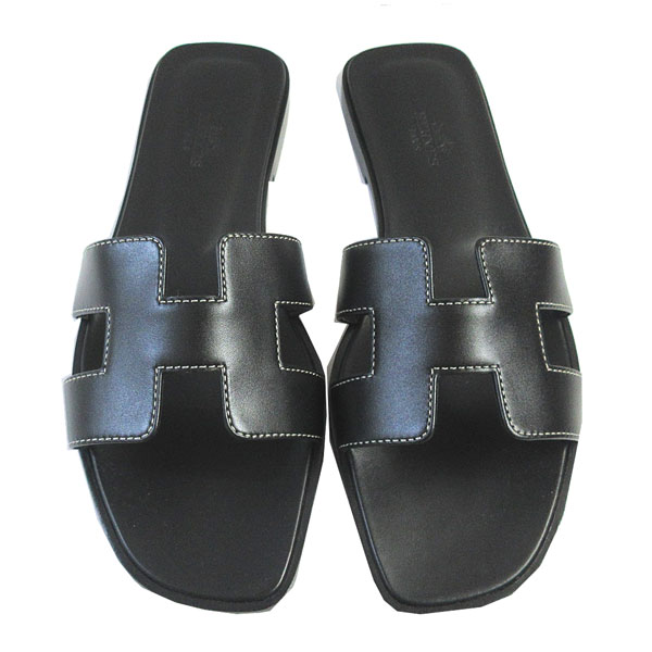 楽天市場】≪ 新品 ≫ エルメス オラン フラット サンダル 38 レザー