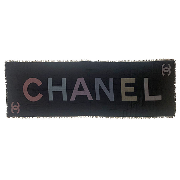 楽天市場】≪Brand new≫ CHANEL SCARF CASHMERE BLACK AA8992 ≪新品