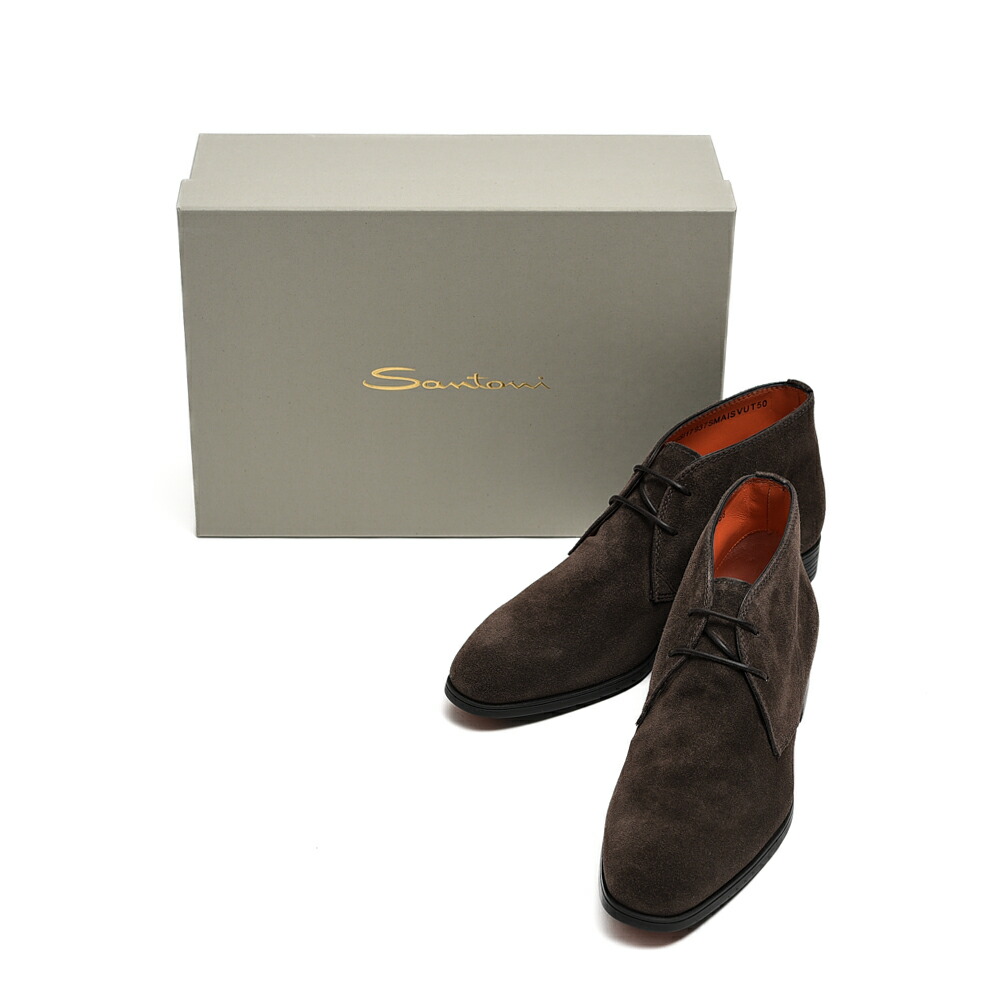 楽天市場】サントーニ Santoni スエードレザー チャッカブーツ ミドル