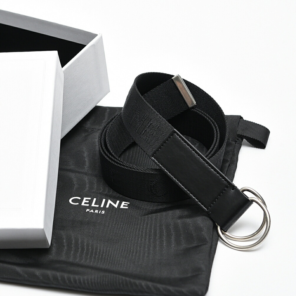 楽天市場】セリーヌ CELINE ミディアム ダブルリングベルト ジャカード