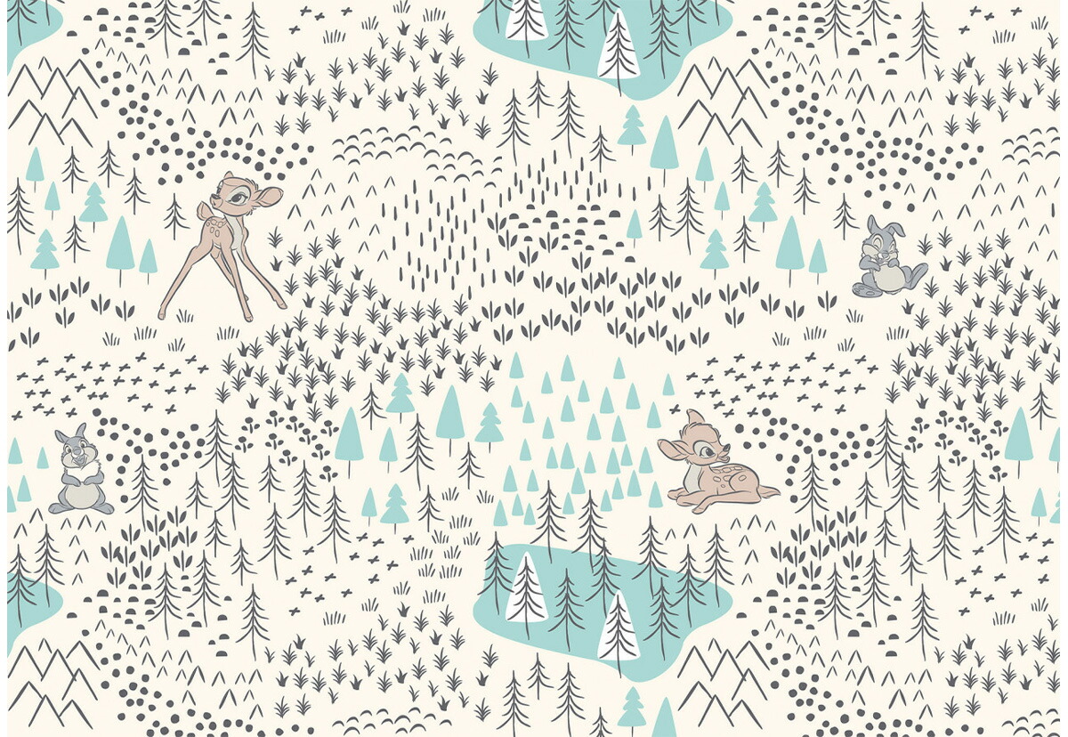 楽天市場】壁紙 ディズニー バンビ 輸入壁紙 デザイン おしゃれ 不織布