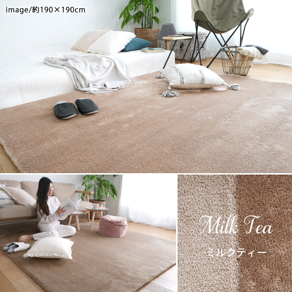 楽天市場】ラグ マット 新EXマイクロ2層ウレタンラグ 190×240cm