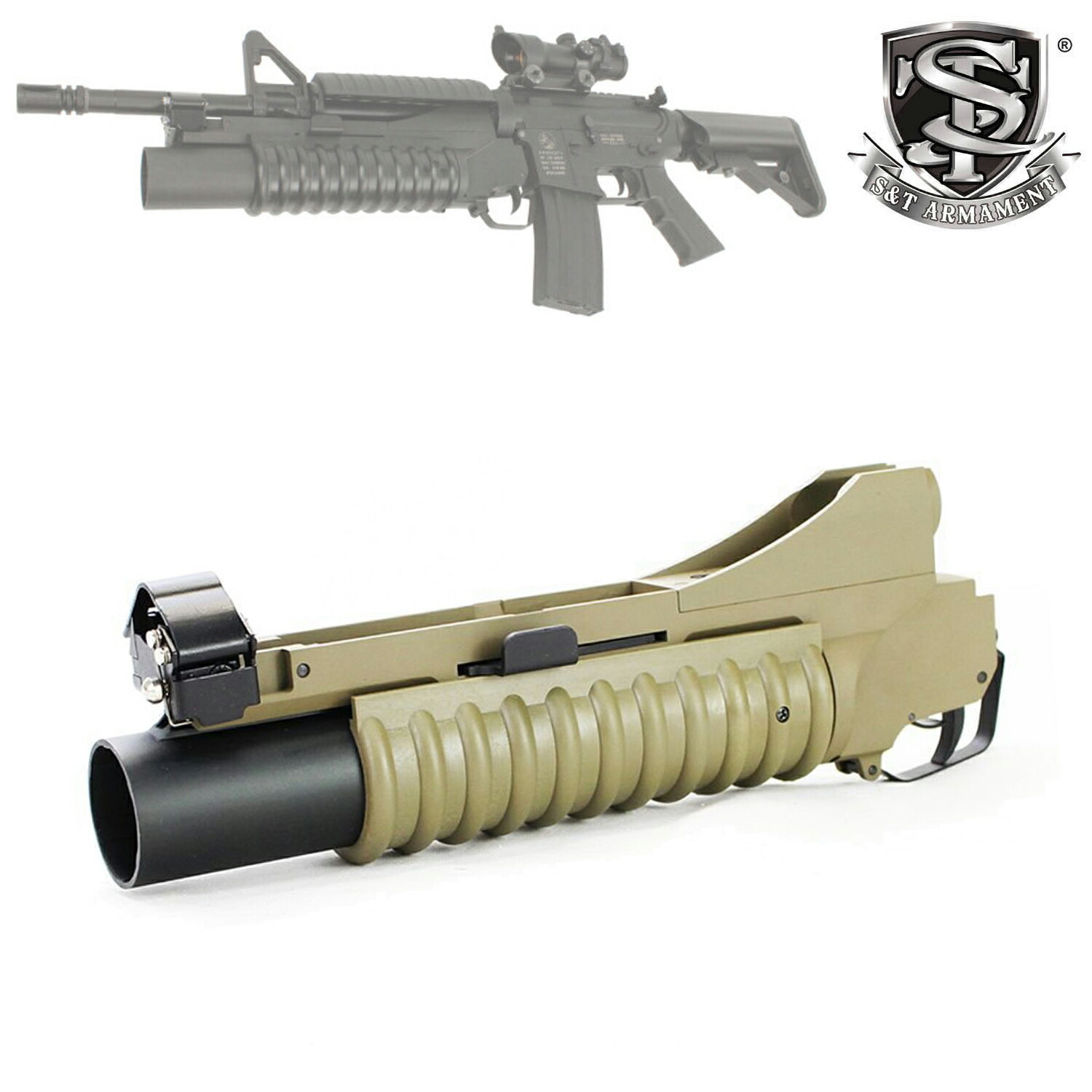 楽天市場】S&T M203 メタル グレネードランチャー Short DE : スカイスター