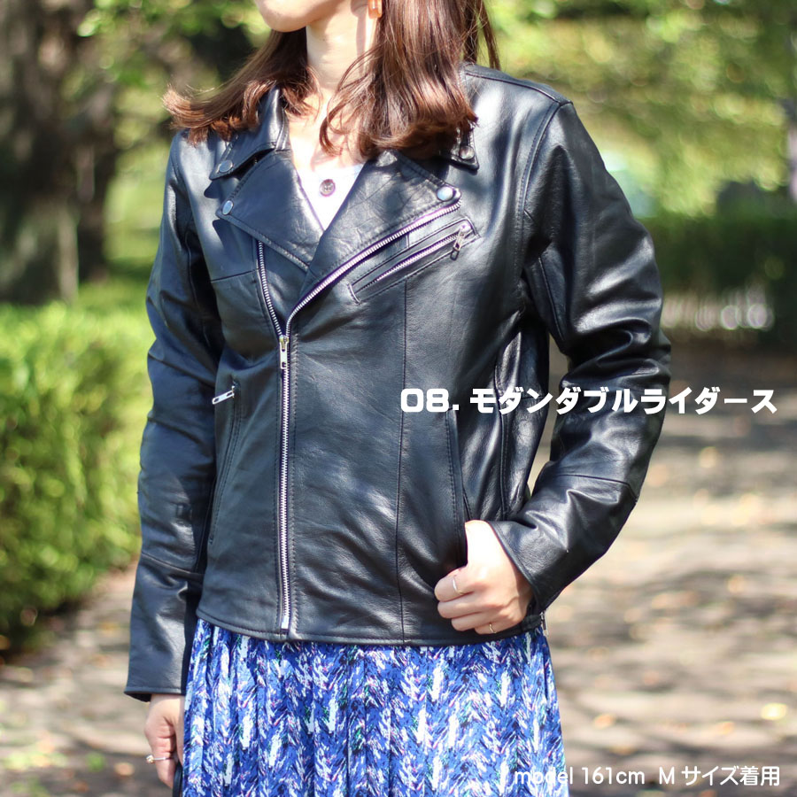 楽天市場】本革 ライダースジャケット レディース 革ジャン レザー