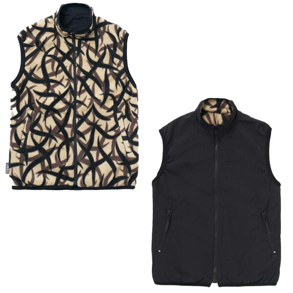 楽天市場】グラミチ ベスト リバーシブルフリースベスト TRIBAL TERRA
