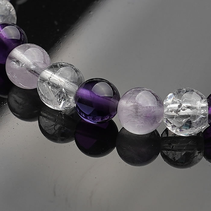 楽天市場】アメジスト6mm ラベンダーアメジスト6mm クラック水晶6mm