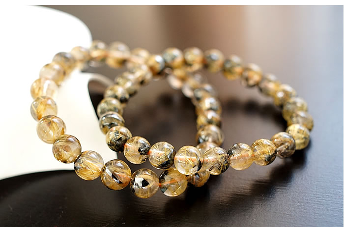 楽天市場】【数量限定】高品質ルチルクォーツAAAA 7〜8.5mm