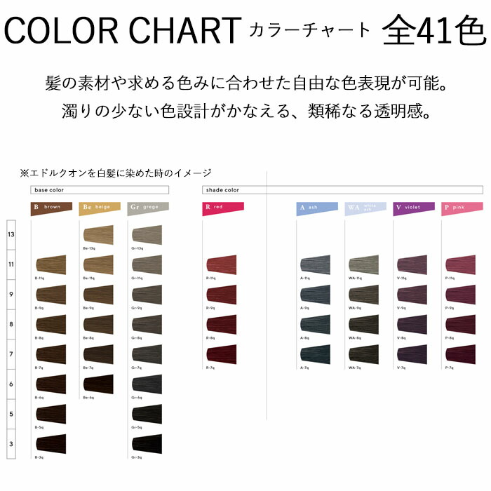 楽天市場】edolqon エドルクオン グレイカラー B ブラウン 120g