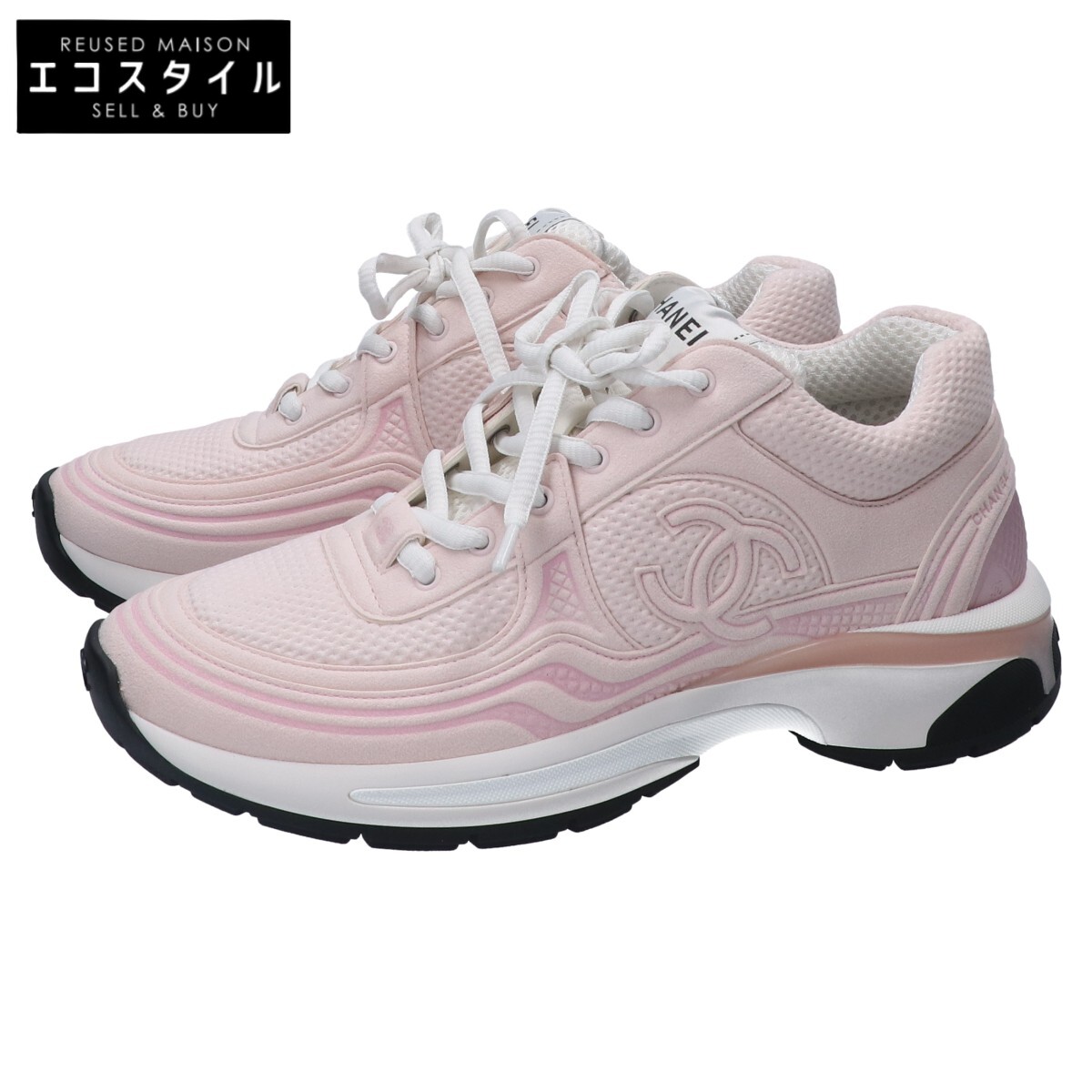 楽天市場】CHANEL シャネル 新品同様 24S G45077 B16748 スニーカー