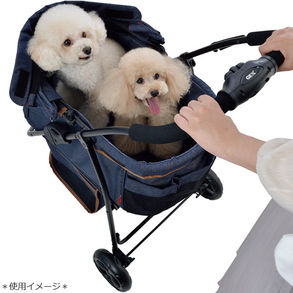 楽天市場】GEX わんわんカート スマートハンディ Safety デニム柄超