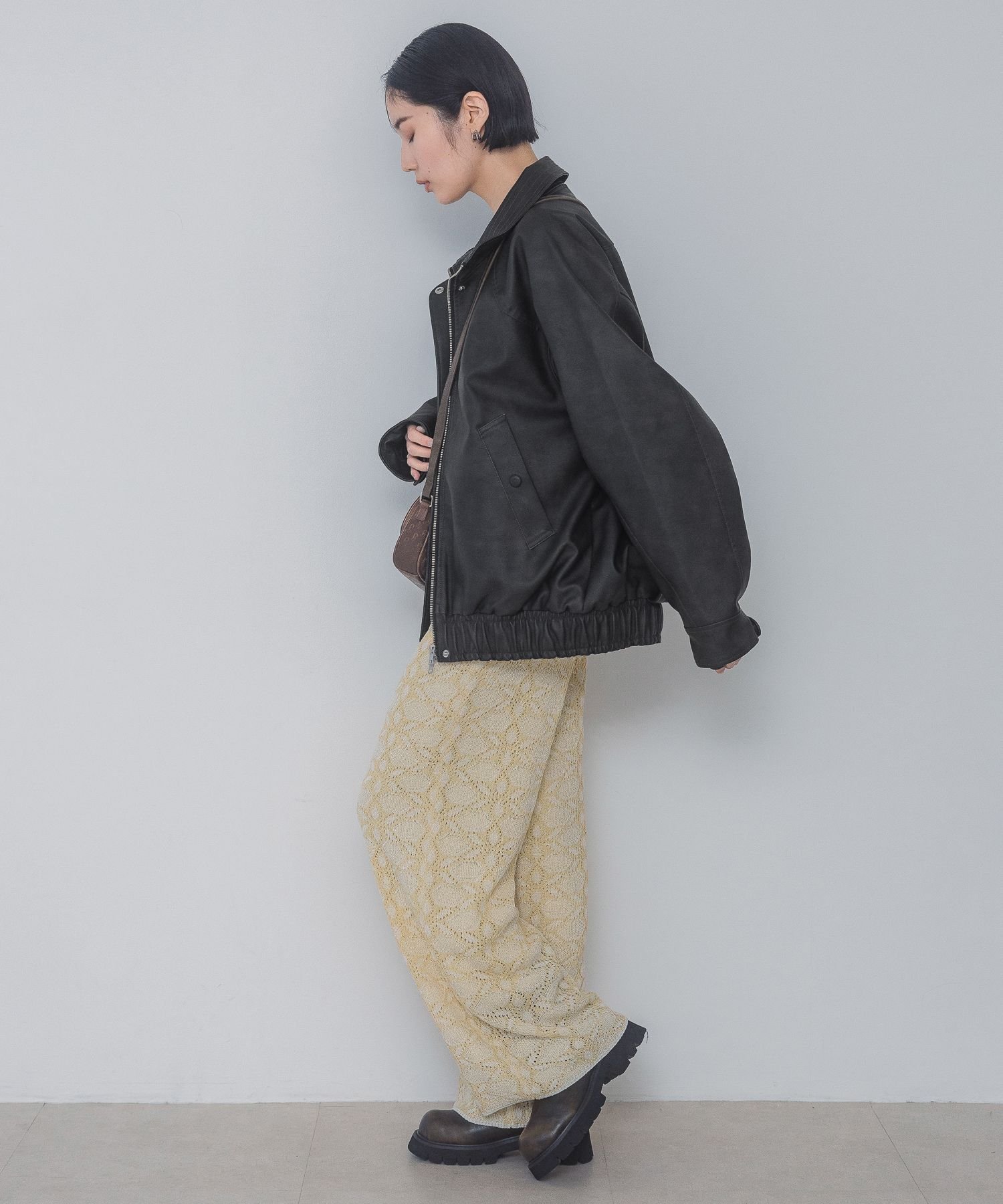 JEANASIS｜ヴィンテージレザーBIGブルゾン | Rakuten Fashion(楽天