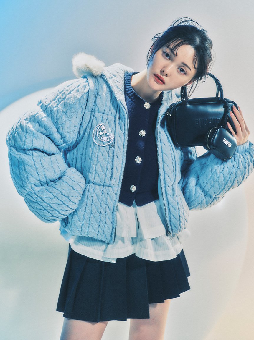 FURFUR｜【WEB限定カラー】ペプラムレイヤードカーディガン | Rakuten