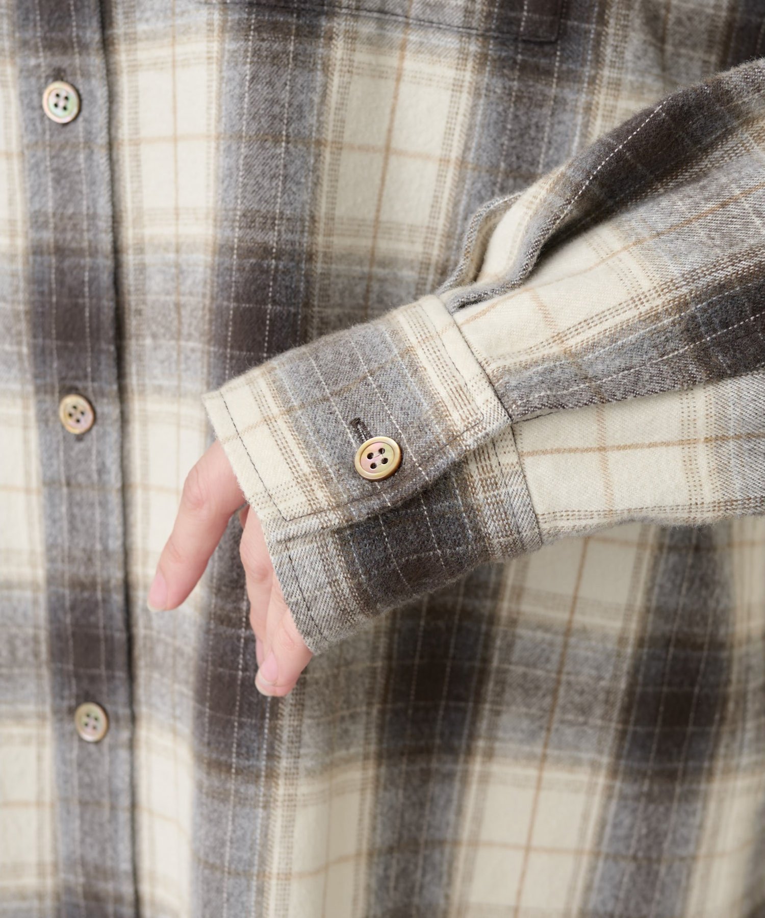 Whim Gazette｜シャギーチェックシャツ | Rakuten Fashion(楽天