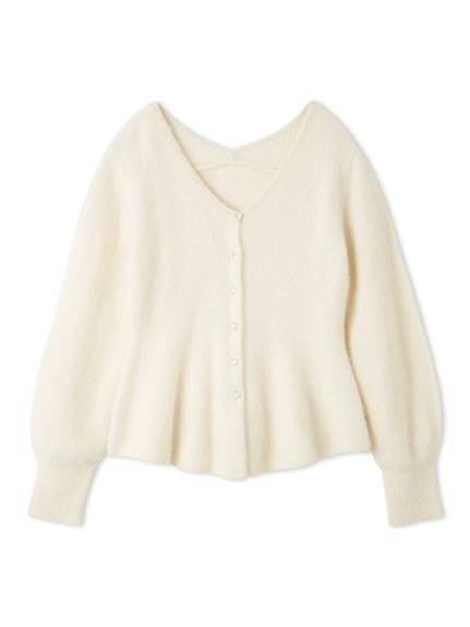 FRAY I.D｜フォックスカシミアペプラムカーディガン | Rakuten Fashion