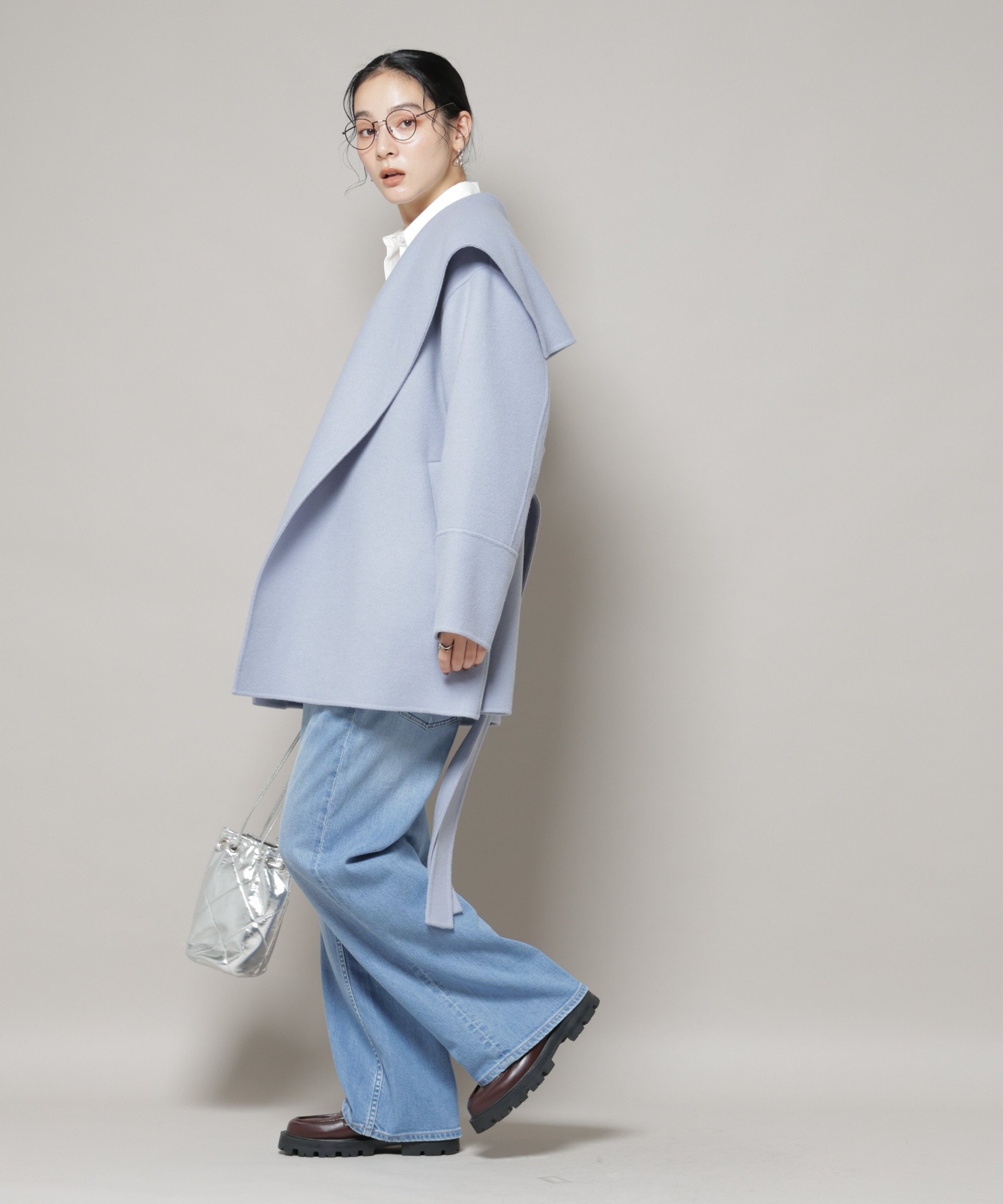 NANO universe｜SUPER110blend リバーショールミディコート | Rakuten