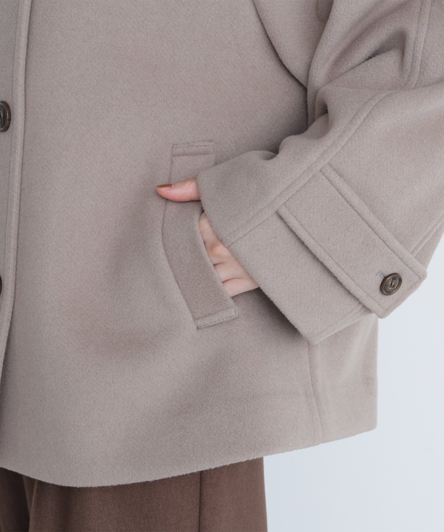 NATURAL BEAUTY BASIC｜ステンカラーハーフコート | Rakuten Fashion