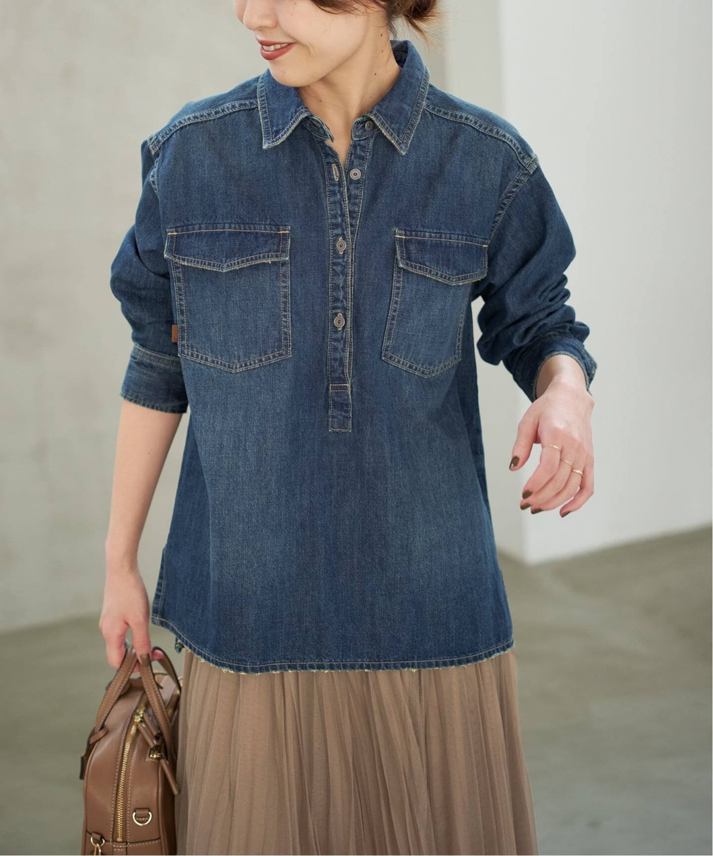 Spick & Span｜5 1/2 PULLOVER SHIRT | Rakuten Fashion(楽天