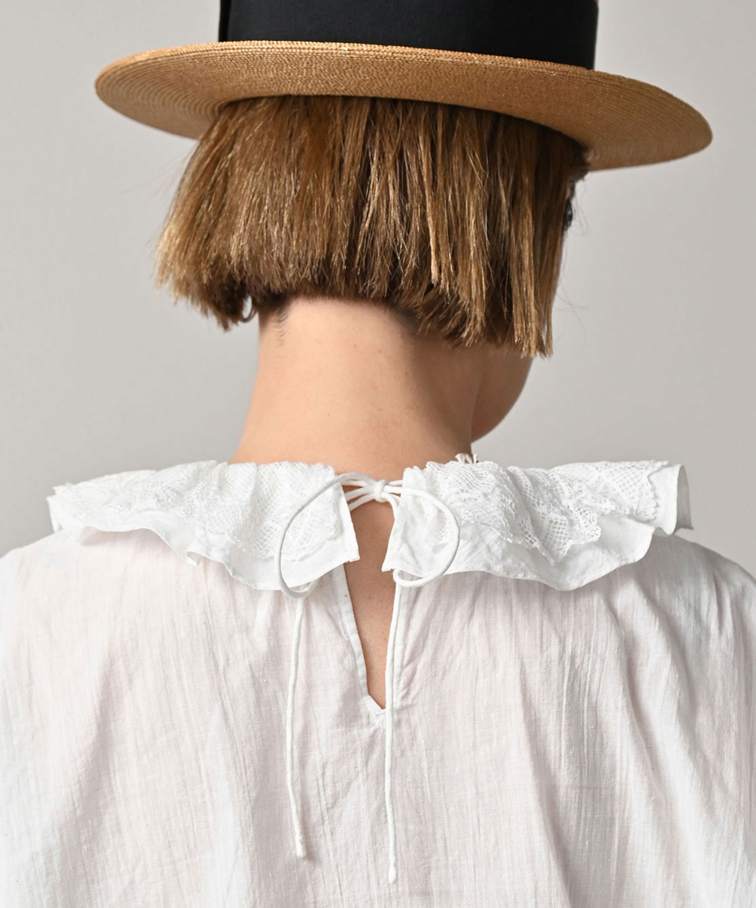 45R｜インドカディのフリルカラーブラウス | Rakuten Fashion(楽天