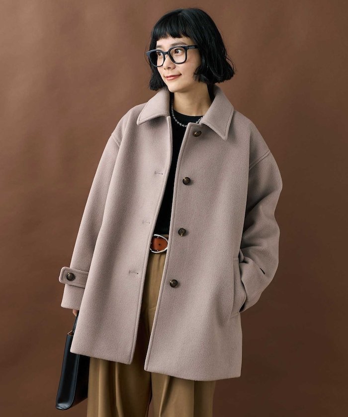 FREAK'S STORE｜ビーバーミドルコート/ステンカラーコート 25AW