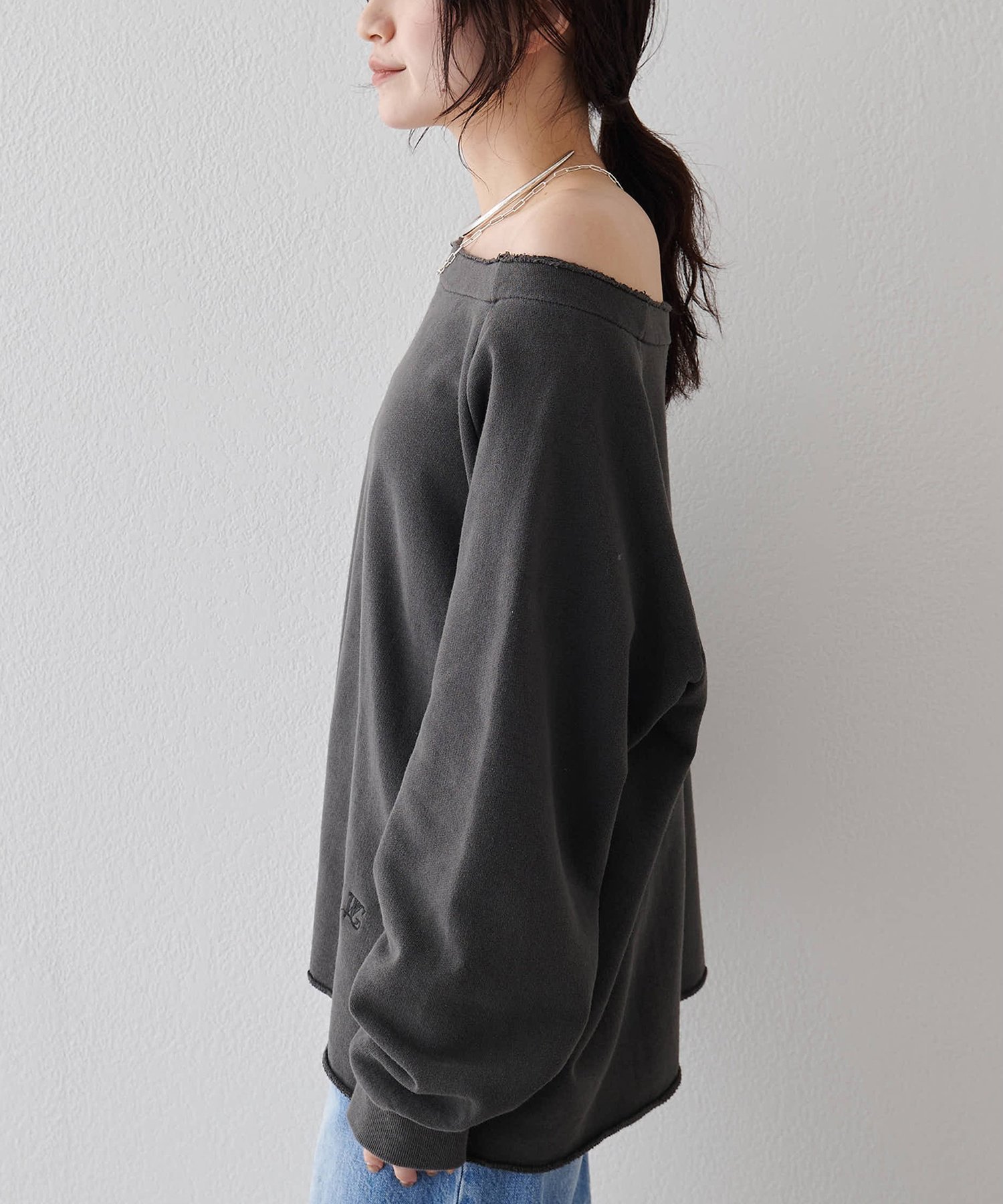 Whim Gazette｜オフショル裏毛プルオーバー | Rakuten Fashion(楽天