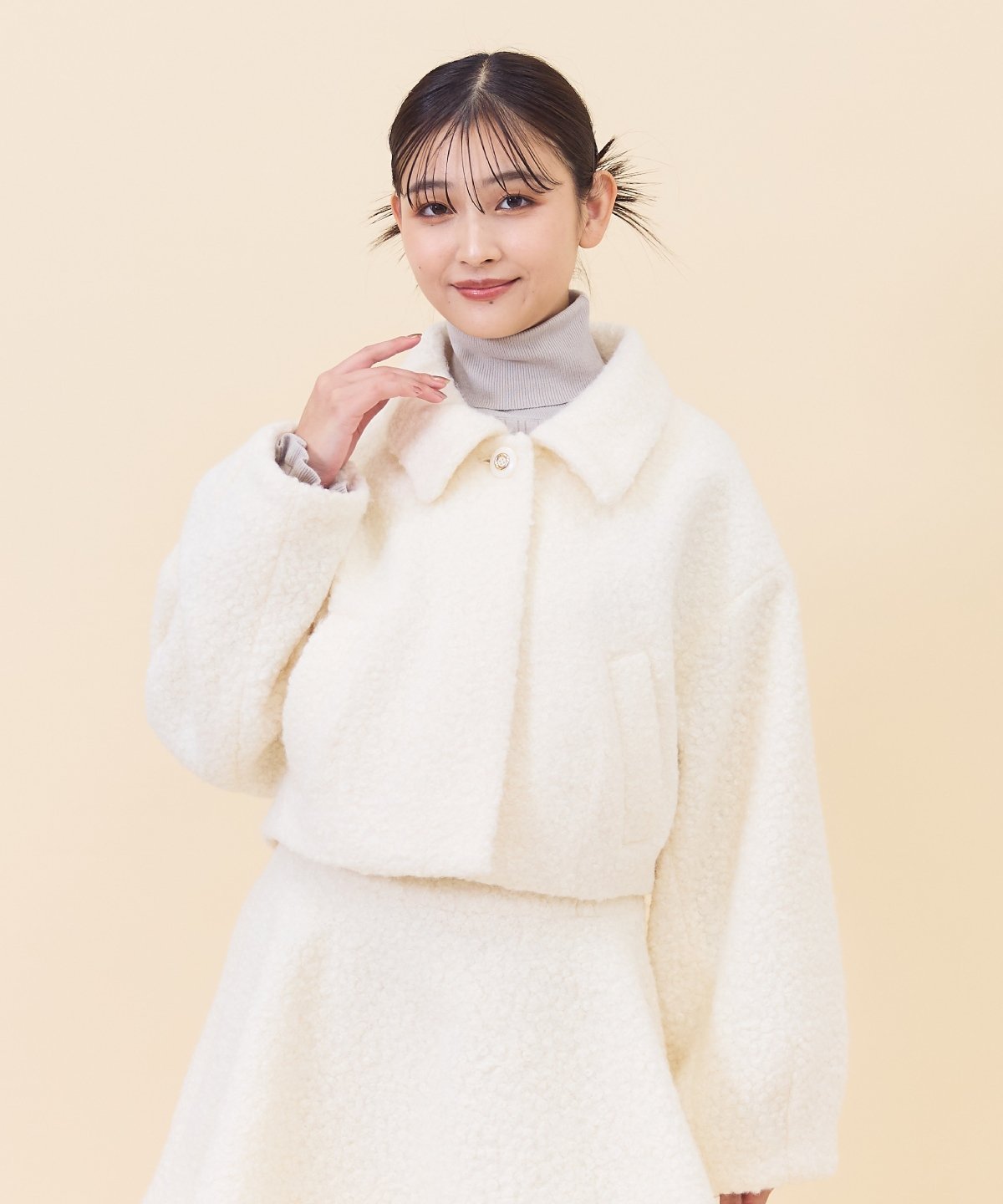 REDYAZEL｜【セットアップ可能】ブークレショートコート | Rakuten