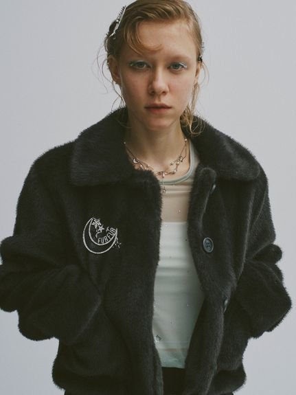 FURFUR｜パデットボウタイワークブルゾン | Rakuten Fashion(楽天