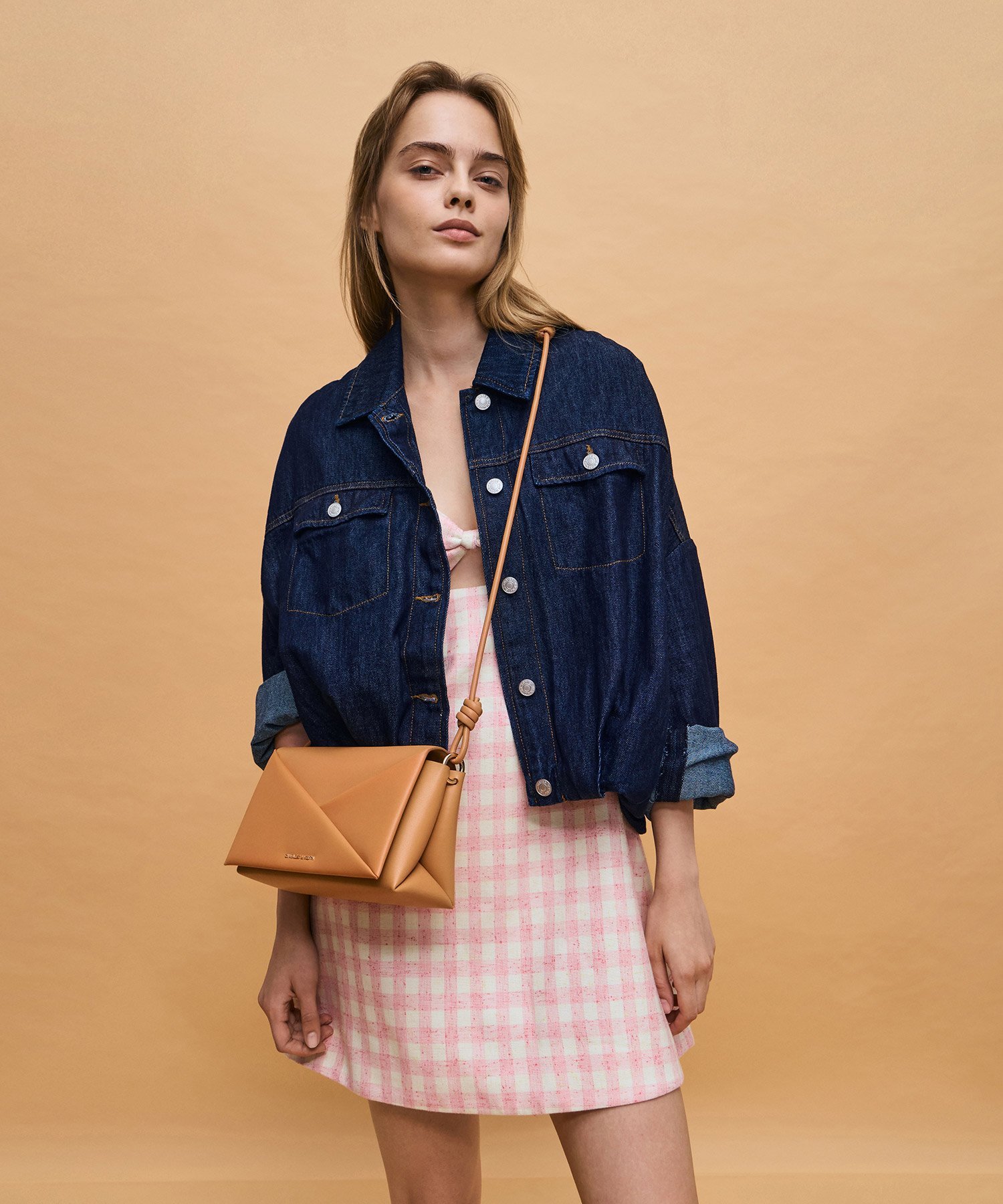 CHARLES & KEITH｜Midori ミドリ ジオメトリックショルダーバッグ