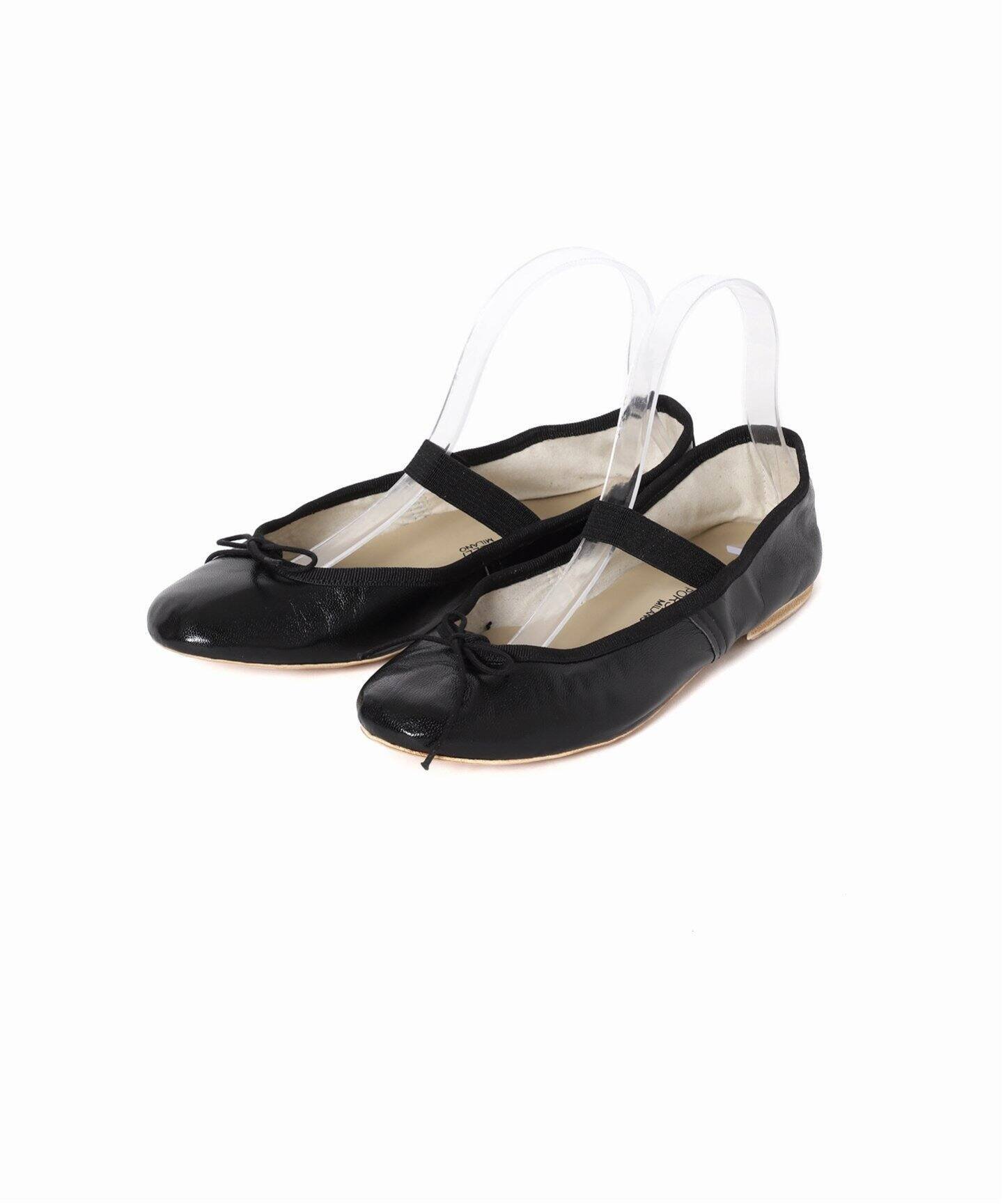 FRAMeWORK｜PORSELLI/ポルセリ 別注ゴムストラップバレエシューズ