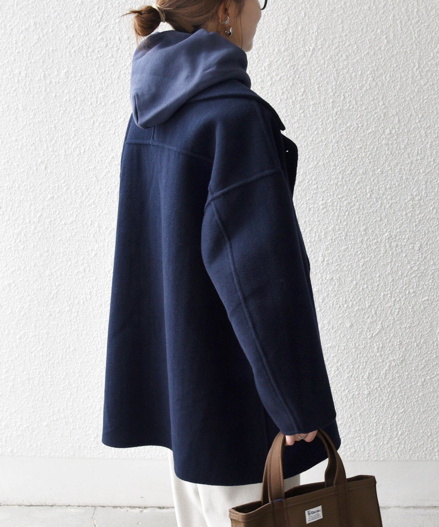 SHIPS｜SHIPS any: リバー ダブル テーラード ミドル コクーン コート