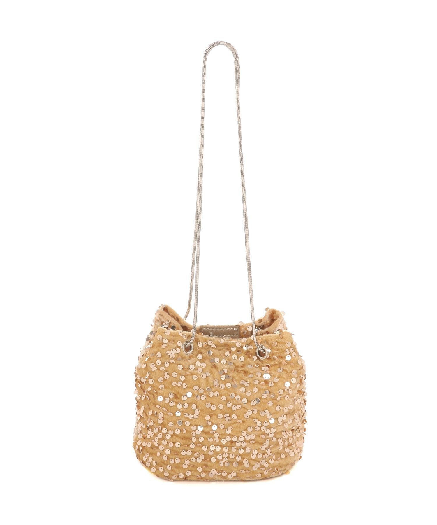 LAKOLE｜スパンコール巾着ショルダーバッグ | Rakuten Fashion(楽天