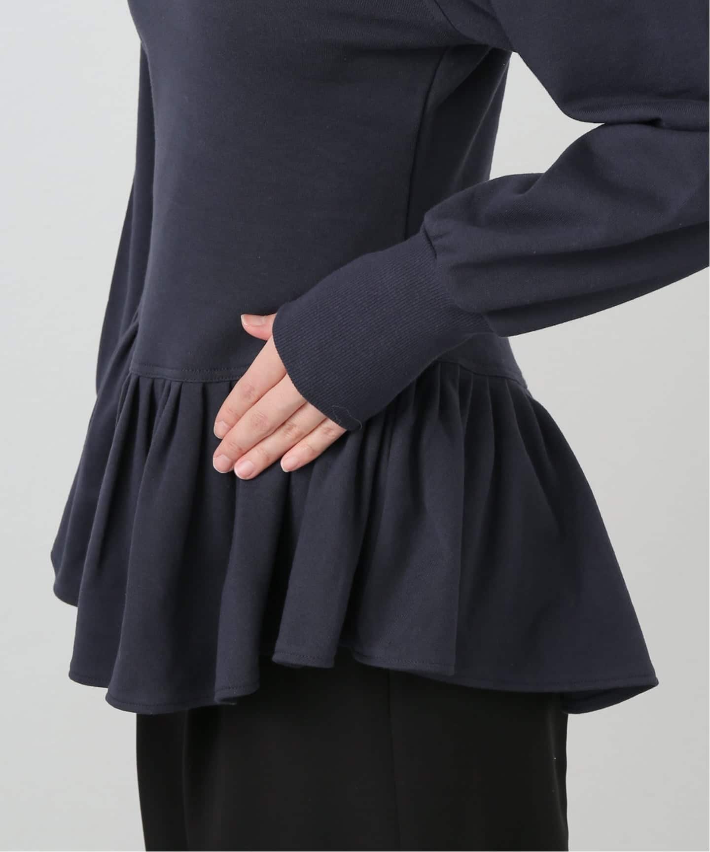 EDIT.FOR LULU｜angielala LULU ペプラムスウェット | Rakuten Fashion